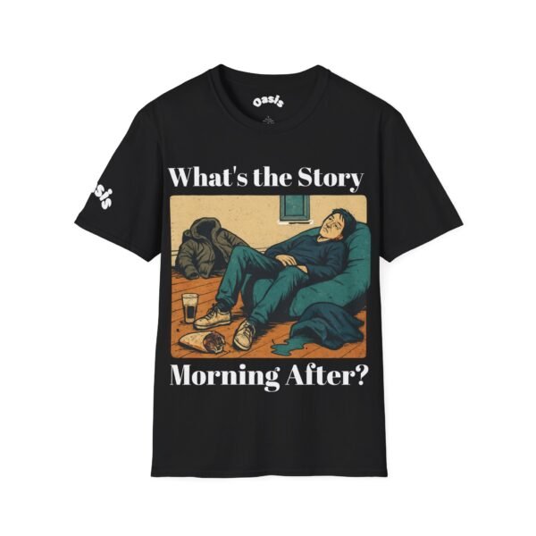 Oasis Inspired Graphic Tee, Unisex T-Shirt, Vintage Band Apparel, Music Lover Gift, Retro Style Merch, What's the Story Shirt