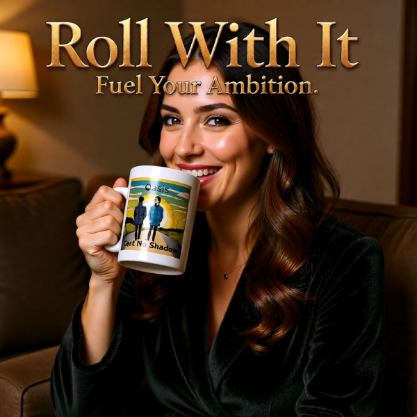 Oasis Inspired “Cast No Shadow” Mug – Iconic Britpop Lyric Coffee Cup for Oasis Fans