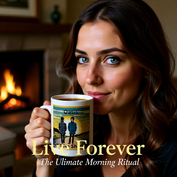 Oasis Inspired “Cast No Shadow” Mug – Iconic Britpop Lyric Coffee Cup for Oasis Fans