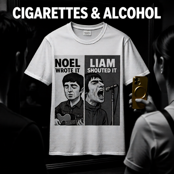 Oasis Inspired Unisex Softstyle T-Shirt, Band Shirt, Music Tee, Gift for Fans, Casual Wear, Concert Outfit, Vintage Design