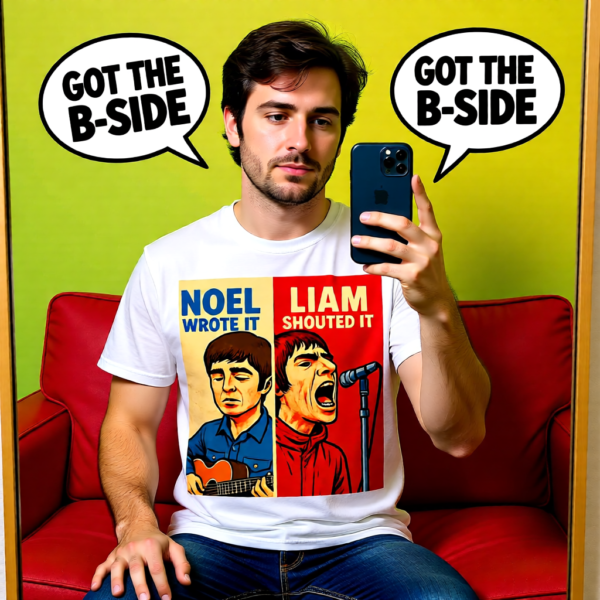 Oasis Inspired Unisex Softstyle T-Shirt, Band Shirt, Music Tee, Gift for Fans, Casual Wear, Concert Outfit, Vintage Design