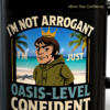 Oasis Attitude Mug, Double-Sided Liam Gallagher Inspired Coffee Cup, Funny Britpop Gift for Music Fans