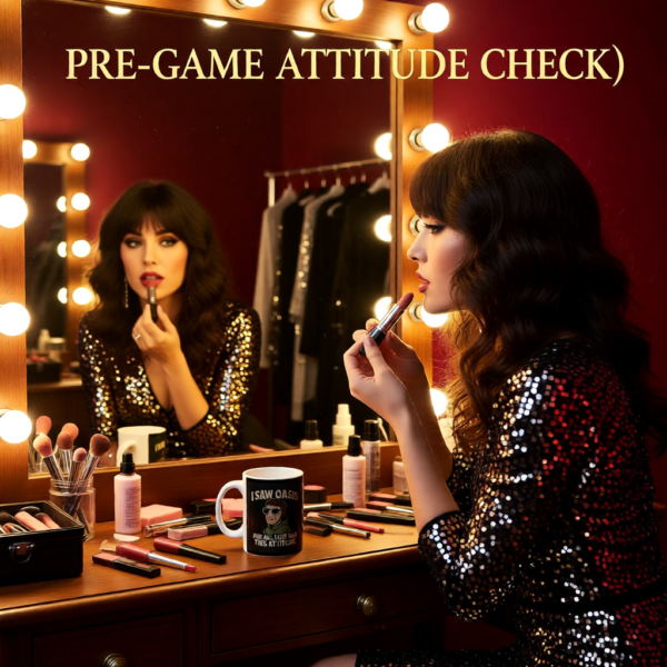 I Saw Oasis, Attitude Mug | Funny Liam Gallagher Inspired Coffee Cup | Britpop Fan Gift