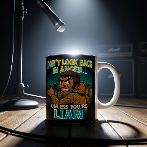 20251214200248-1f0d927d-d505-6804-98f8-86c1e5a20187.png Oasis Don't Look Back In Anger Mug, Inspirational Coffee Cup, Gift for Friends, Unique Birthday Present, Tea Lover's Delight