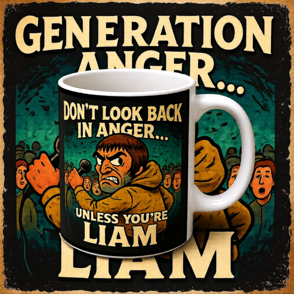 20251214200249-1f0d927d-d639-6c7a-85fc-c241ef8f36f6.png Oasis Don't Look Back In Anger Mug, Inspirational Coffee Cup, Gift for Friends, Unique Birthday Present, Tea Lover's Delight