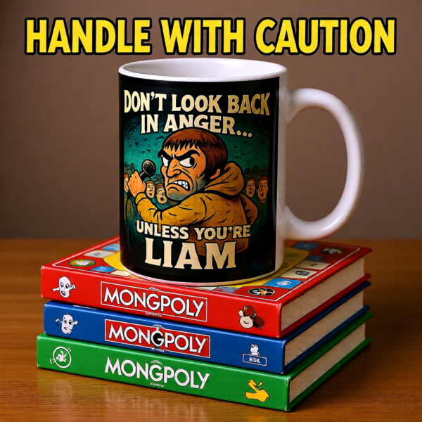 20251214200249-1f0d927d-d6de-6ec8-9ed0-2aec4b68bcf9.png Oasis Don't Look Back In Anger Mug, Inspirational Coffee Cup, Gift for Friends, Unique Birthday Present, Tea Lover's Delight