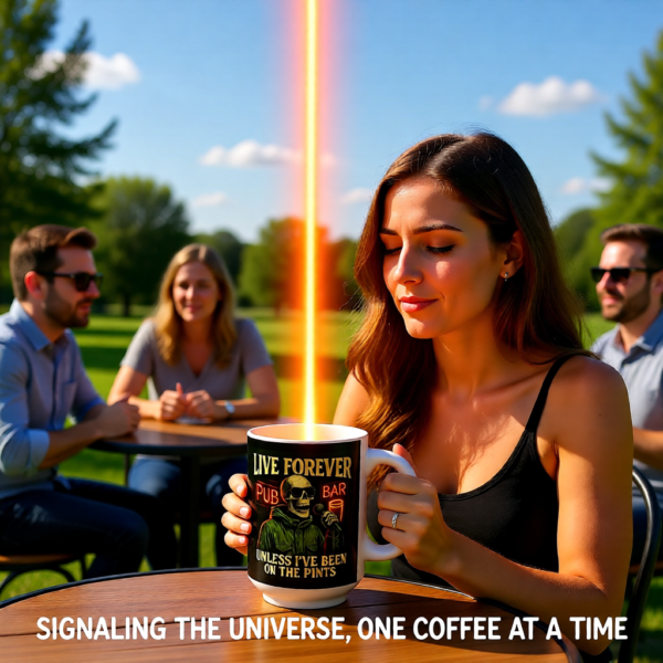 Inspirational Coffee Mug, Live Forever Quote Mug, Motivational Gift, Black Mug, Unique Drinkware, Office Décor, Coffee Lover Gift