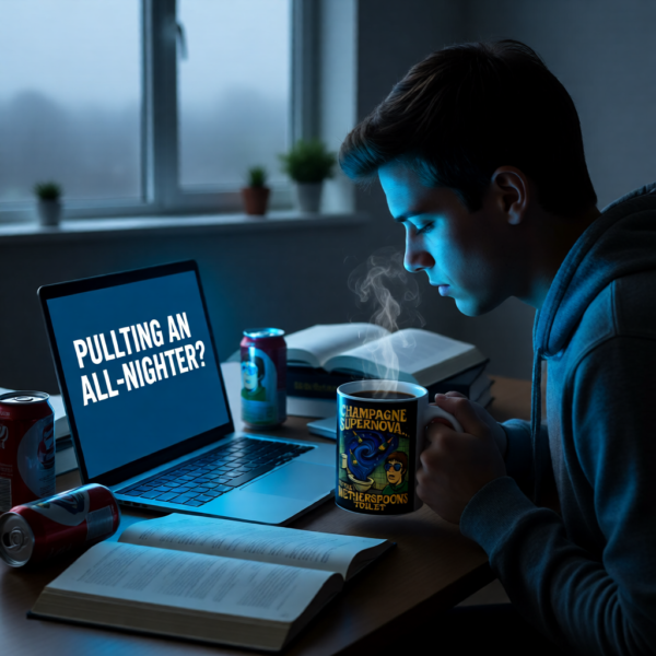 20251214201650-1f0d929d-2c30-6696-80e6-f28aeec02542.png Champagne Supernova Mug, Coffee Cup for Music Lovers, Gift, Tea Mug, Birthday, Inspirational Kitchenware, Fun Drinkware