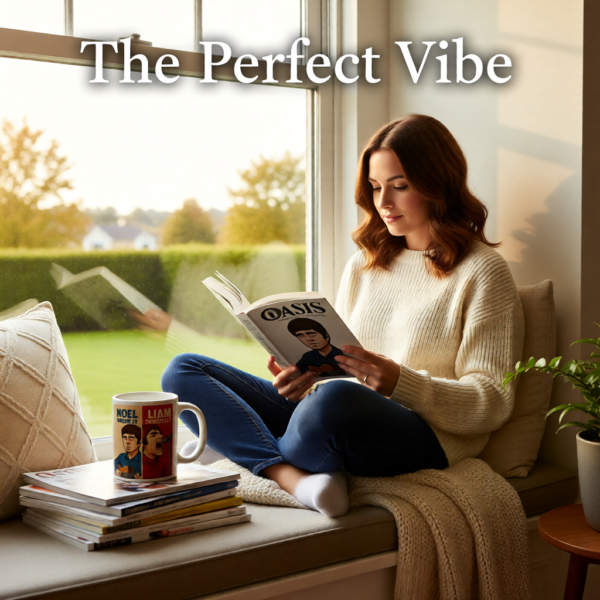 Oasis Inspired “Noel Wrote It, Liam Shouted It” Mug – Funny Britpop Coffee Cup for Oasis Fans