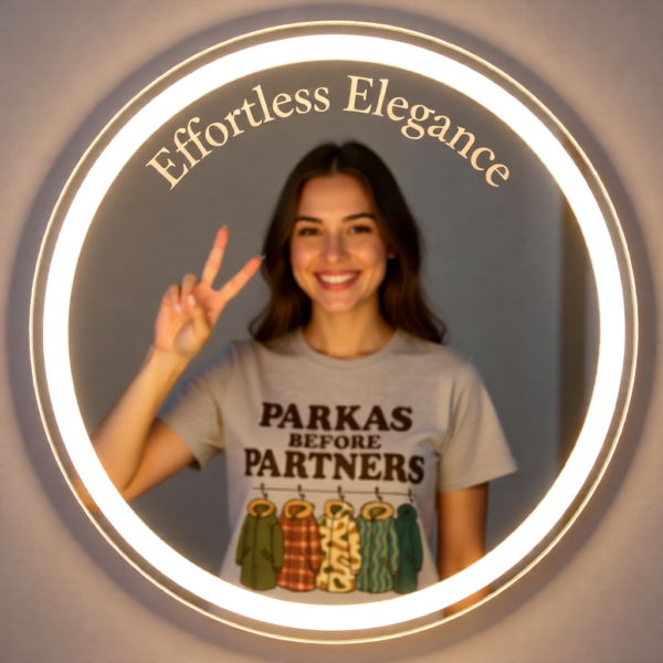 Oasis Inspired “Parkas Before Partners” T-Shirt – Funny Britpop Fan Tee for Oasis Lovers