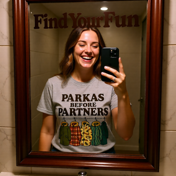 Oasis Inspired “Parkas Before Partners” T-Shirt – Funny Britpop Fan Tee for Oasis Lovers