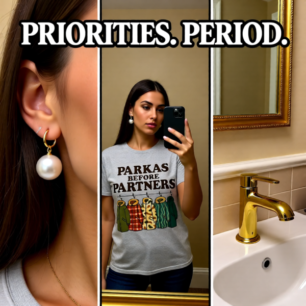 Oasis Inspired “Parkas Before Partners” T-Shirt – Funny Britpop Fan Tee for Oasis Lovers