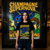 Champagne Supernova T-Shirt, Retro Graphic Tee, Unisex Casual Wear, Gifts for Music Lovers, Festival Apparel, Unique Humor Shirt