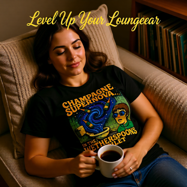 Champagne Supernova T-Shirt, Retro Graphic Tee, Unisex Casual Wear, Gifts for Music Lovers, Festival Apparel, Unique Humor Shirt