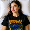 Champagne Supernova T-Shirt, Retro Graphic Tee, Unisex Casual Wear, Gifts for Music Lovers, Festival Apparel, Unique Humor Shirt