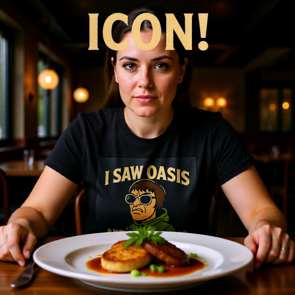 20251214210948-1f0d9313-97e4-6268-a7a6-ce46ad1a5267.png Oasis Inspired “I Saw Oasis and All I Got Was This Attitude” T-Shirt – Funny Britpop Fan Tee