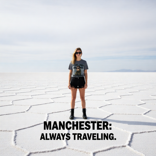 20251214212556-1f0d9337-a2e5-6ec2-b629-dae37e644721.png Mardy Since Manchester T-Shirt, Casual Wear, Gift for Music Lovers, Graphic Tee, Statement Shirt, Vintage Style Tee