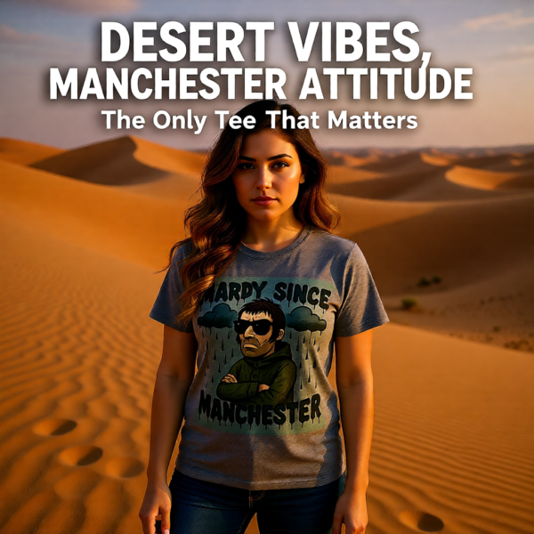 20251214212556-1f0d9337-a50c-63cc-b556-2aec4b68bcf9.png Mardy Since Manchester T-Shirt, Casual Wear, Gift for Music Lovers, Graphic Tee, Statement Shirt, Vintage Style Tee