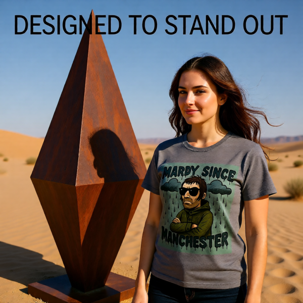 20251214212557-1f0d9337-aa5a-6db0-92b1-2aec4b68bcf9.png Mardy Since Manchester T-Shirt, Casual Wear, Gift for Music Lovers, Graphic Tee, Statement Shirt, Vintage Style Tee