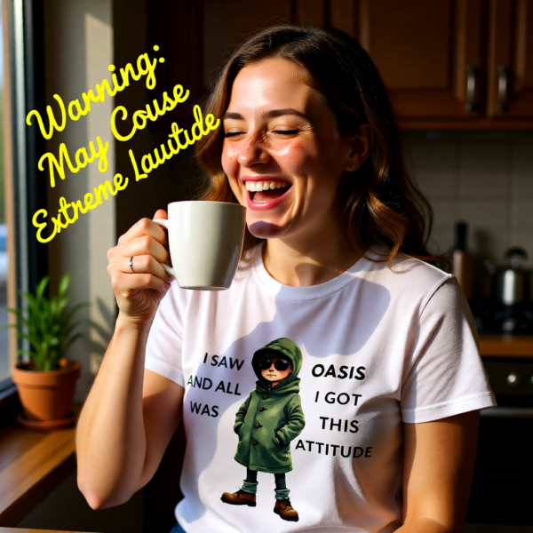 20251214213046-1f0d9342-6d93-68d6-85e7-f6f64f6132f8.png Oasis Inspired “I Saw Oasis and All I Got Was This Attitude” T-Shirt – Funny Britpop Fan Tee