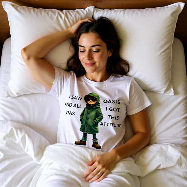 20251214213046-1f0d9342-700c-6dec-8145-e29511200b78.png Oasis Inspired “I Saw Oasis and All I Got Was This Attitude” T-Shirt – Funny Britpop Fan Tee