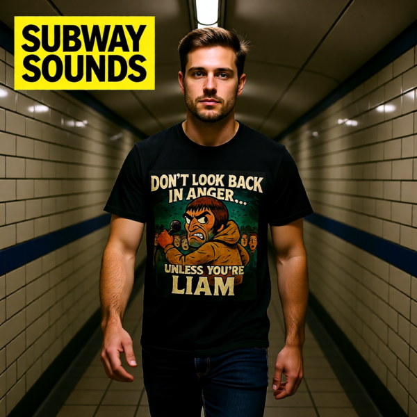 20251214213834-1f0d9353-e19b-68ee-ac40-02b4a574f917.png Oasis Inspired Funny Britpop T-Shirt – Don’t Look Back In Anger Unless You’re Liam