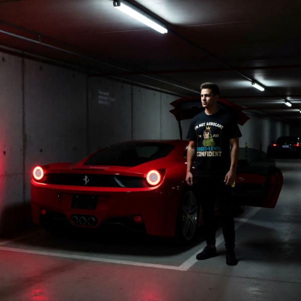 20251215094308-1f0d99a7-65b1-65b2-8f91-62fa27fc9c39.png Funny Oasis Inspired T-Shirt – I’m Not Arrogant, I’m Just Oasis Level Confident