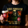 Oasis Inspired Britpop T-Shirt – Live Forever Funny Fan Tee