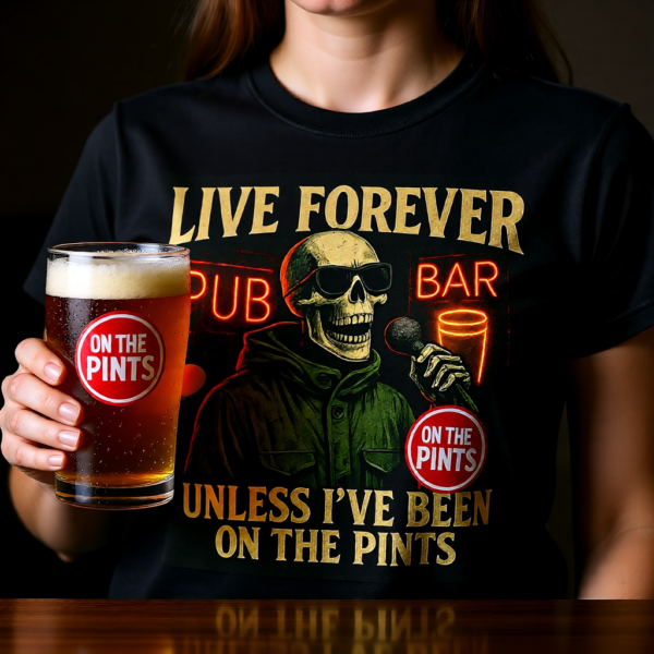 Oasis Inspired Britpop T-Shirt – Live Forever Funny Fan Tee