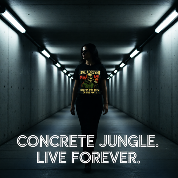 Oasis Inspired Britpop T-Shirt – Live Forever Funny Fan Tee