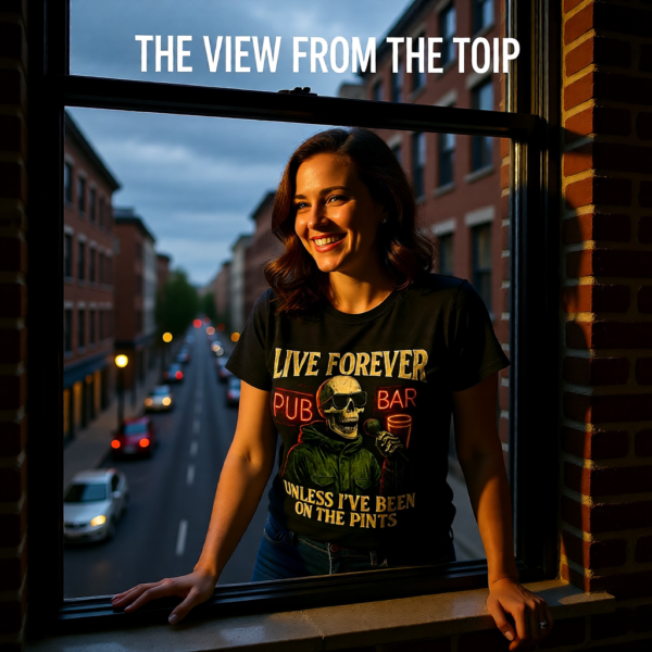 Oasis Inspired Britpop T-Shirt – Live Forever Funny Fan Tee