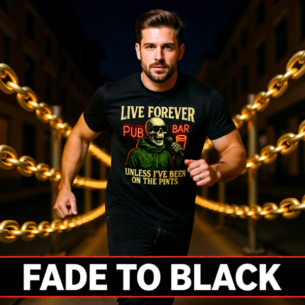 Oasis Inspired Britpop T-Shirt – Live Forever Funny Fan Tee