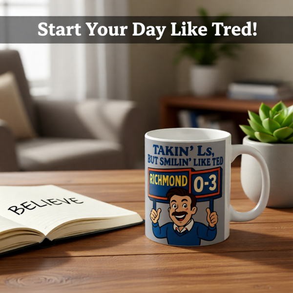 Takin L,s But Smilin Like Ted | Ted Lasso Mug | Funny Underdog Coffee Cup