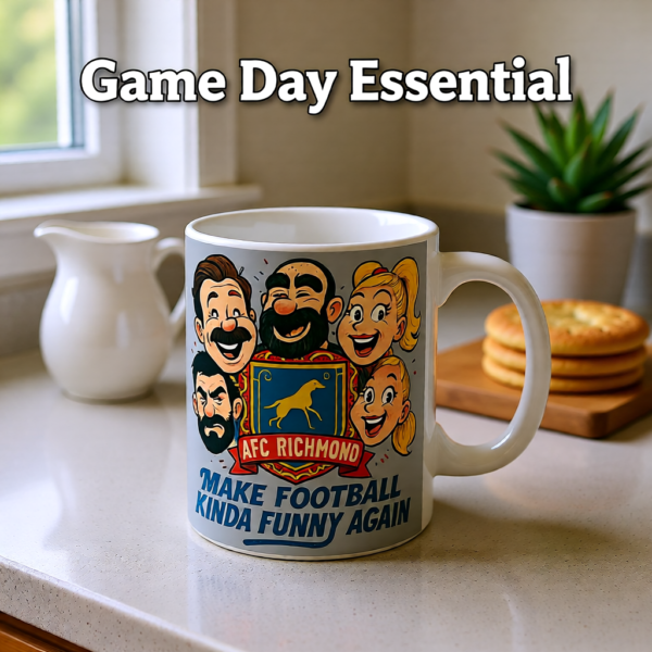 20251220194815-1f0dddcd-3332-6842-8d2e-6e1cb5dfea56.png Make Football Kinda Funny Again | Ted Lasso Mug | AFC Richmond Comedy Team Cup