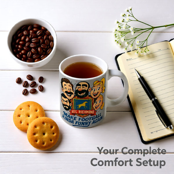 20251220194815-1f0dddcd-346e-6d3c-979c-a2aa01df917b.png Make Football Kinda Funny Again | Ted Lasso Mug | AFC Richmond Comedy Team Cup
