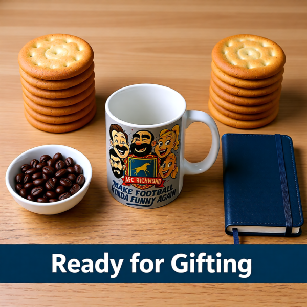 20251220194815-1f0dddcd-3711-6cba-bfdb-dad7f7ba83bd.png Make Football Kinda Funny Again | Ted Lasso Mug | AFC Richmond Comedy Team Cup