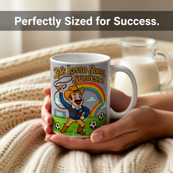 Lets Lasso Some Life | Ted Lasso Mug | Cowboy Style Motivational Coffee Cup