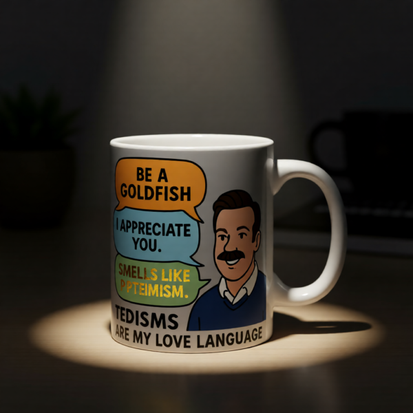Tedisms Are My Love Language | Ted Lasso Quote Mug | Funny Motivational Speech Bubble Cup