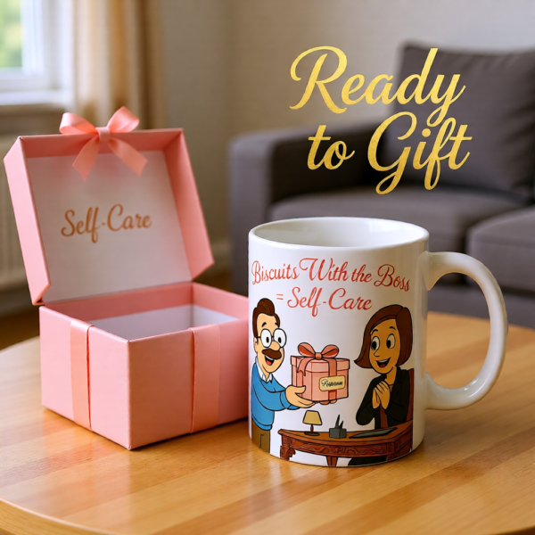 20251221094405-1f0de519-71f7-66ce-ab61-162cd9486ddd.png Biscuits With the Boss = Self-Care | Ted Lasso Mug | Cozy Feel-Good Morning Cup