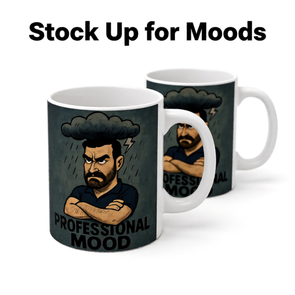 Ted Lasso Inspired Roy Kent Mug “Professional Mood”, Funny TV Show Coffee Cup, Gift for Fans and Coworkers