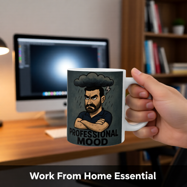 Ted Lasso Inspired Roy Kent Mug “Professional Mood”, Funny TV Show Coffee Cup, Gift for Fans and Coworkers
