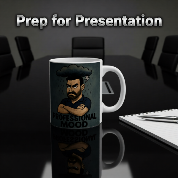 Ted Lasso Inspired Roy Kent Mug “Professional Mood”, Funny TV Show Coffee Cup, Gift for Fans and Coworkers