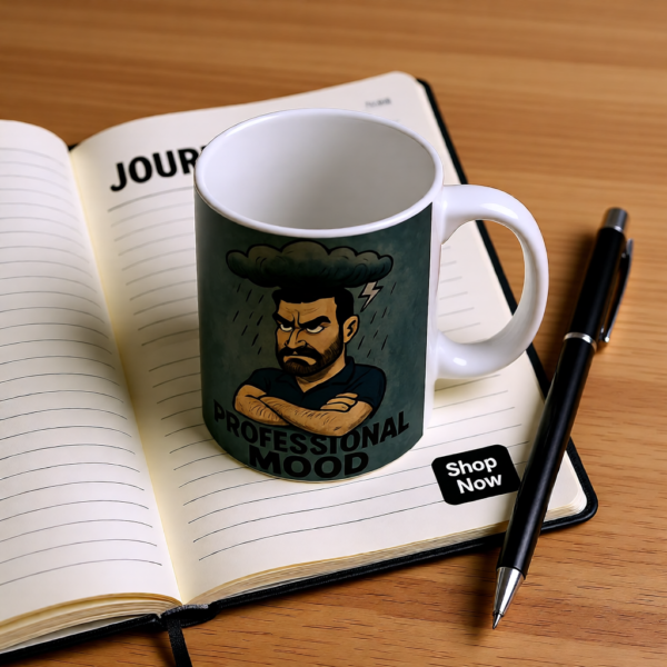 Ted Lasso Inspired Roy Kent Mug “Professional Mood”, Funny TV Show Coffee Cup, Gift for Fans and Coworkers