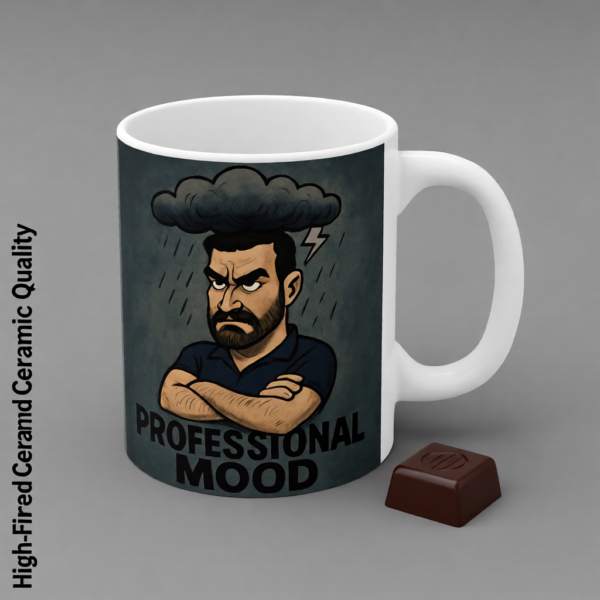 Ted Lasso Inspired Roy Kent Mug “Professional Mood”, Funny TV Show Coffee Cup, Gift for Fans and Coworkers