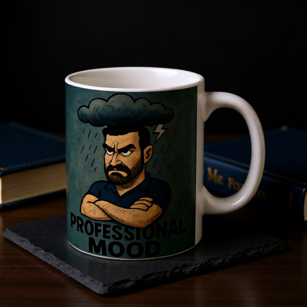 Ted Lasso Inspired Roy Kent Mug “Professional Mood”, Funny TV Show Coffee Cup, Gift for Fans and Coworkers