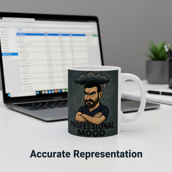 Ted Lasso Inspired Roy Kent Mug “Professional Mood”, Funny TV Show Coffee Cup, Gift for Fans and Coworkers