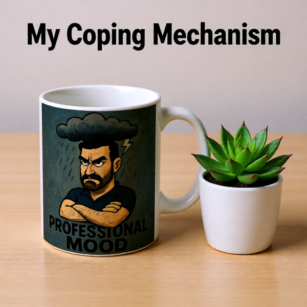 Ted Lasso Inspired Roy Kent Mug “Professional Mood”, Funny TV Show Coffee Cup, Gift for Fans and Coworkers