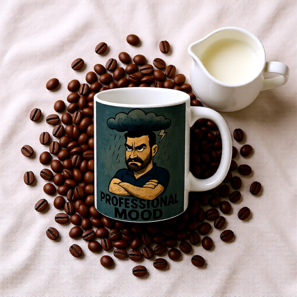 Ted Lasso Inspired Roy Kent Mug “Professional Mood”, Funny TV Show Coffee Cup, Gift for Fans and Coworkers