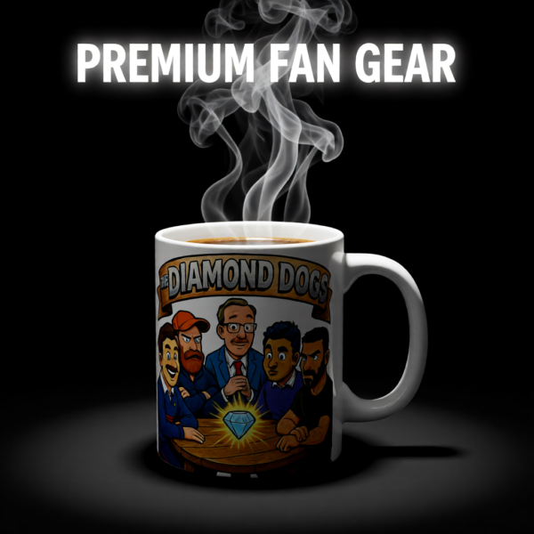 Ted Lasso Inspired Diamond Dogs Mug, Funny TV Show Coffee Cup, Roy Kent Quote Mug, Gift for Fans and Coworkers