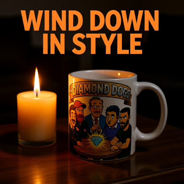 Ted Lasso Inspired Diamond Dogs Mug, Funny TV Show Coffee Cup, Roy Kent Quote Mug, Gift for Fans and Coworkers